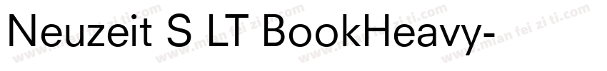 Neuzeit S LT BookHeavy字体转换